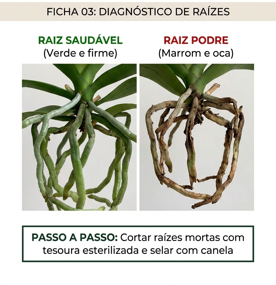 Página 3 do Atlas: Raiz Saudável versus Raiz Doente
